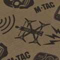 Sciarpa tattica da esterno M-TAC in micropile con ghetta per collo modello drone, marrone chiaro