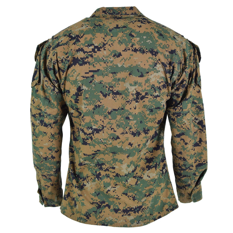 Giacca per truppe dell'esercito americano originale BDU Digital Woodland Camo Shirt IMBIET