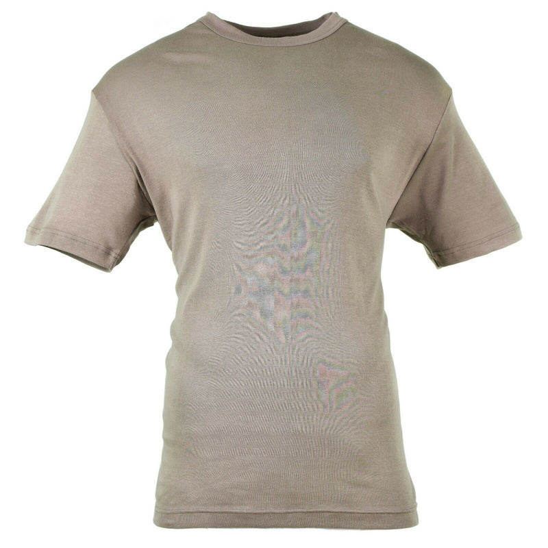 T-shirt dell'esercito austriaco autentico camicia di cotone grigio maniche corte per le maniche militari Nuovo