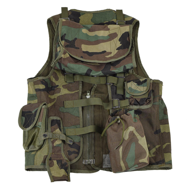 Giubbotto tattico originale NATO Woodland camuflage multi tasche dell'esercito di campo nuovo