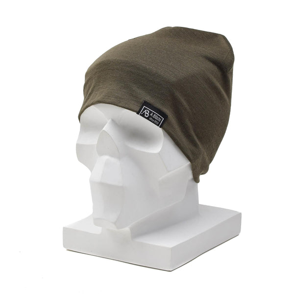 A.Blochl Light Beanie Merino Wool Sports Outdoor Orologio Olive Drab