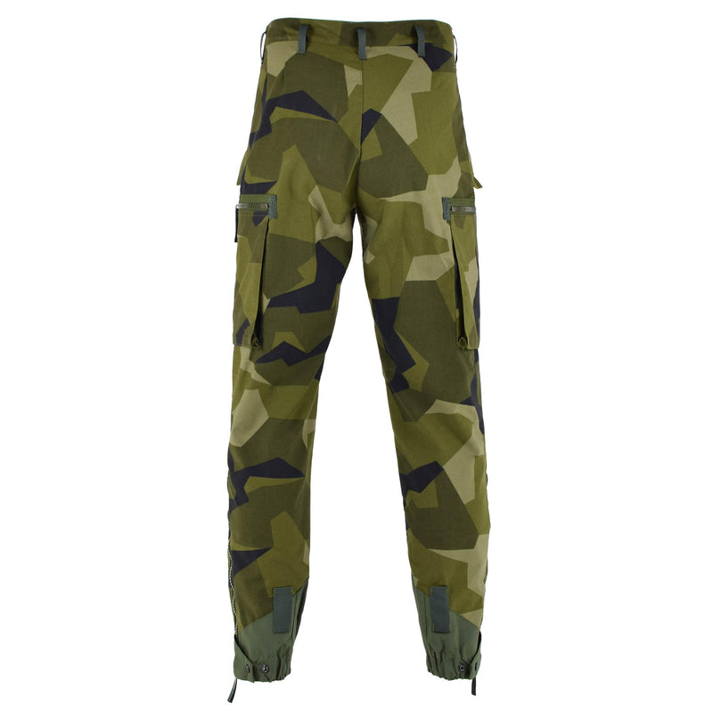 Pantaloni militari svedesi originali M90 Splinter Splinter Camouflage Field Combat Pantaloni BDU