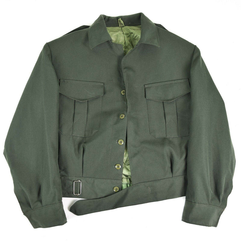 Field dell'esercito greco originale Ike Giacca Gabardine Wool Blaze Grecia militare Nuovo