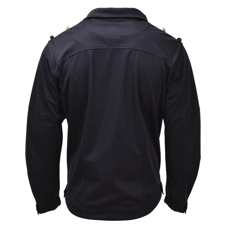 Giacca marina dell'esercito tedesco originale Black Softshell High Collar Combat Nuovo