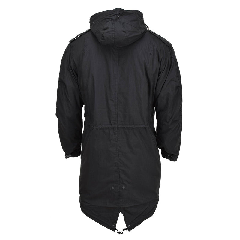Mil-Tec Brand U.S. Style Military Parka M51 Shell Hooded Quilted Liner Black Nuovo