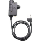 Earmor M51-MID PTT Adattatore Midland Radio Cuffia Cablata Attrezzatura Tattica Nera