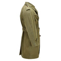 Trench militare spagnolo originale in gabardine da campo formale beige