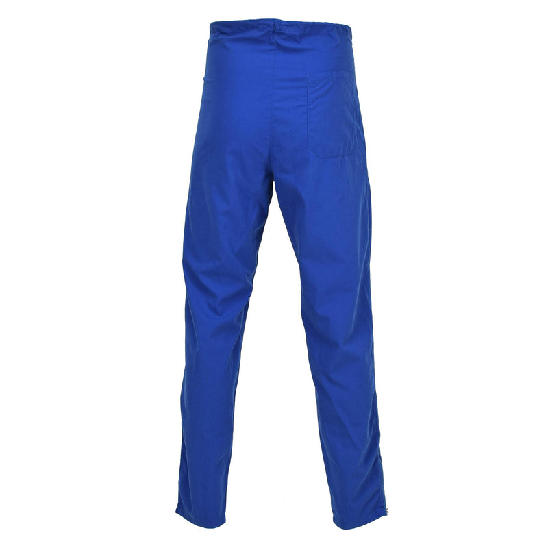 Pantaloni militari svedesi originali pantaloni per pantaloni regolabili in vita indossa blu