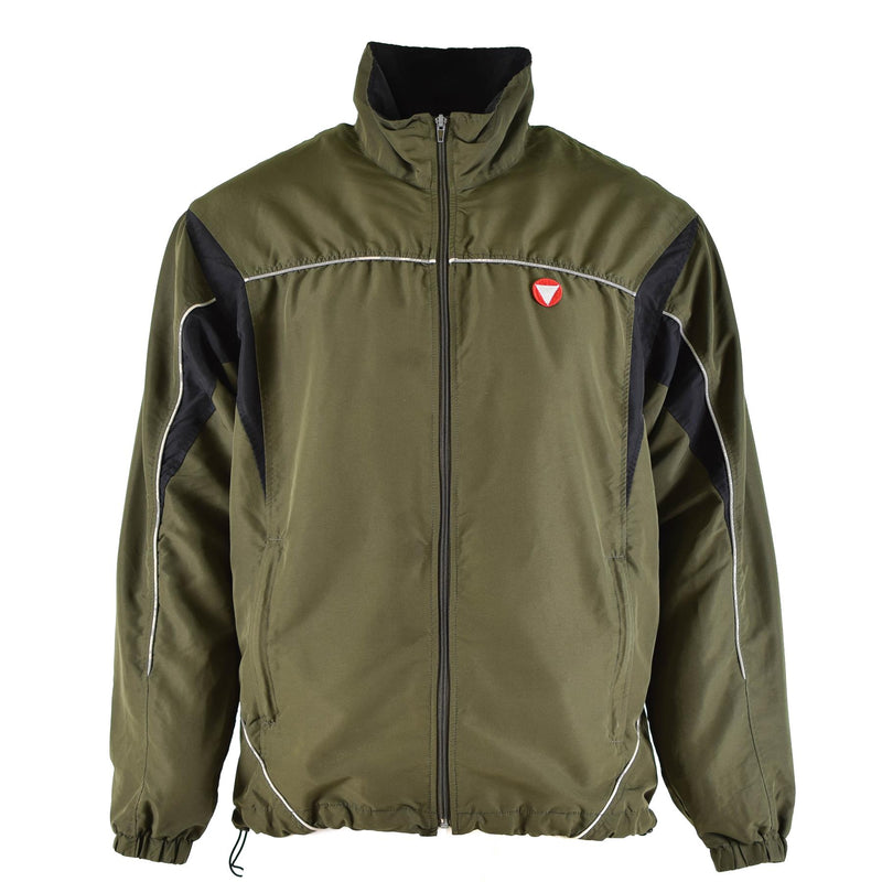 Autentico tuta per allenamento dell'esercito austriaco Sports Vintage Od Green