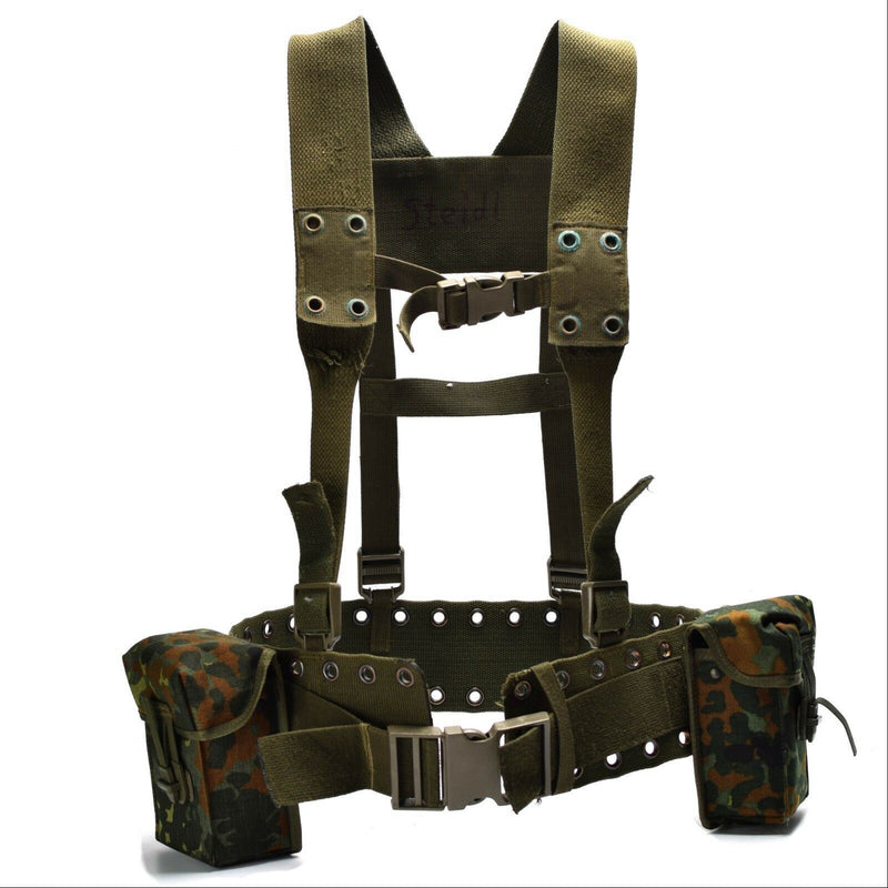Sistema di cinguetti dell'esercito tedesco originale 4 pezzi Kit di cuscinetto con cablatura tattica