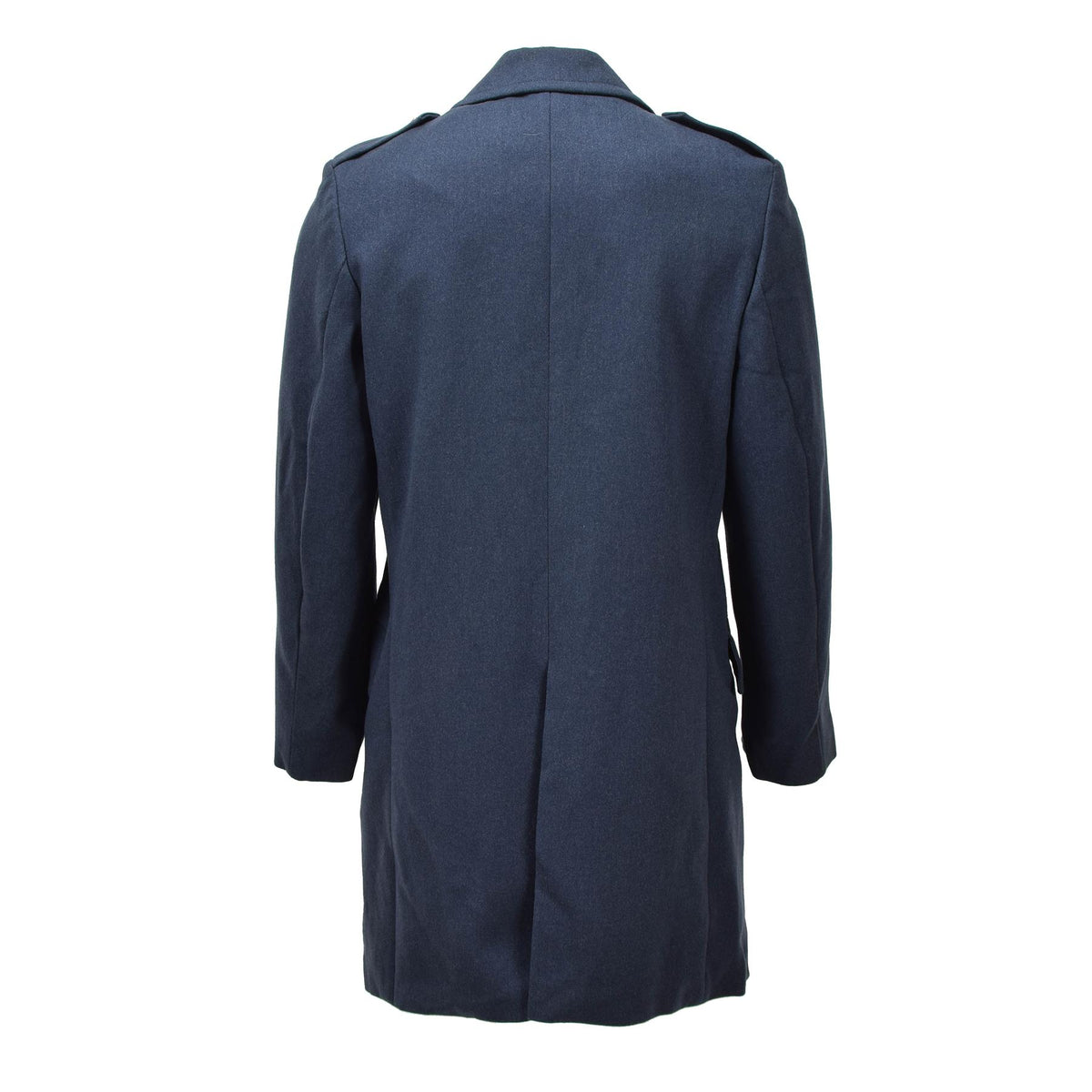 Cappotto doppiopetto in lana originale dell'esercito olandese blu