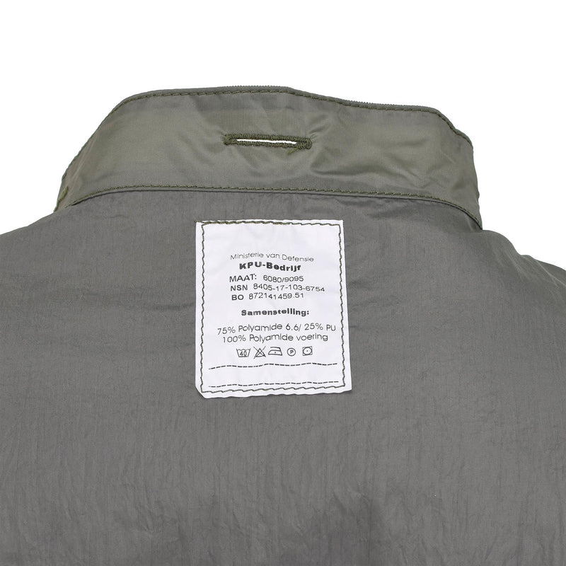Giacca da pioggia militare olandese originale Sciocchettoni impermeabili.