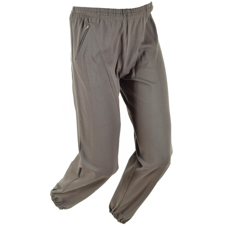 Genuini pantaloni dell'esercito austriaco ad addestramento della tuta per tracce sport militari olive vintage nuovo