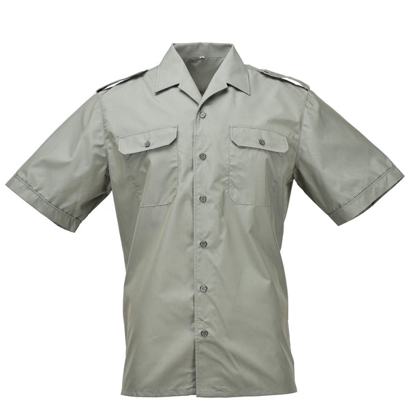 Shirt armata navi spagnoli marittimi marines a maniche corte oliva camicia formale nuova