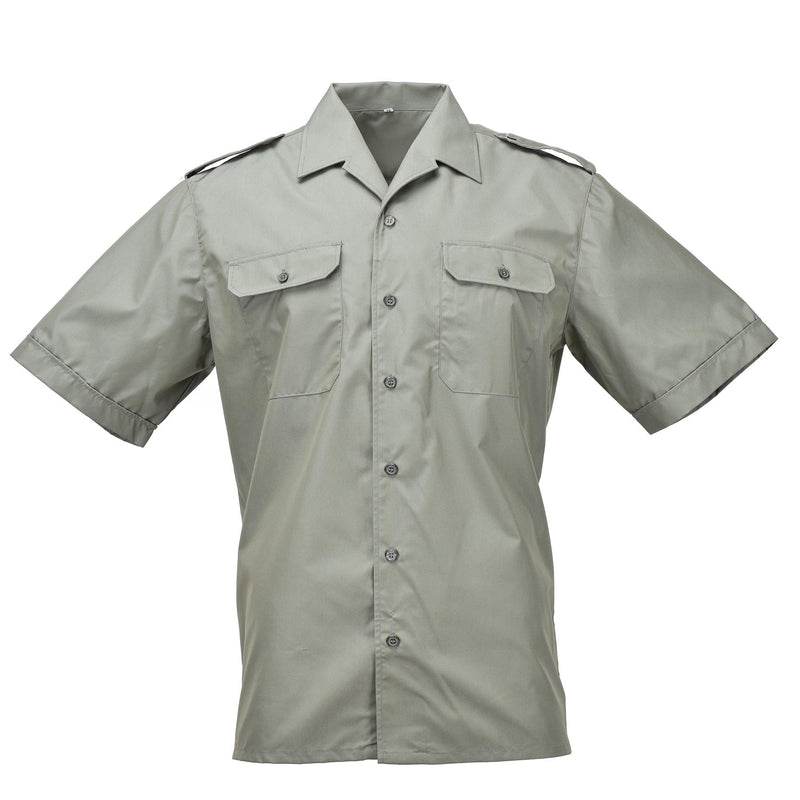 Shirt armata navi spagnoli marittimi marines a maniche corte oliva camicia formale nuova