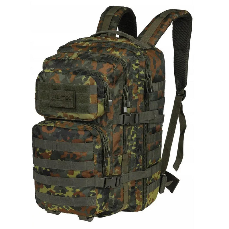 Mil-Tec Assault US ASSAULT Trekking Rucksck Grande zaino 36L Flecktarn Daypack Borsa