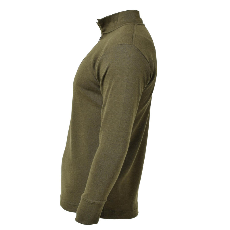 Oliva traspirante con cerniera militare originale in Italia
