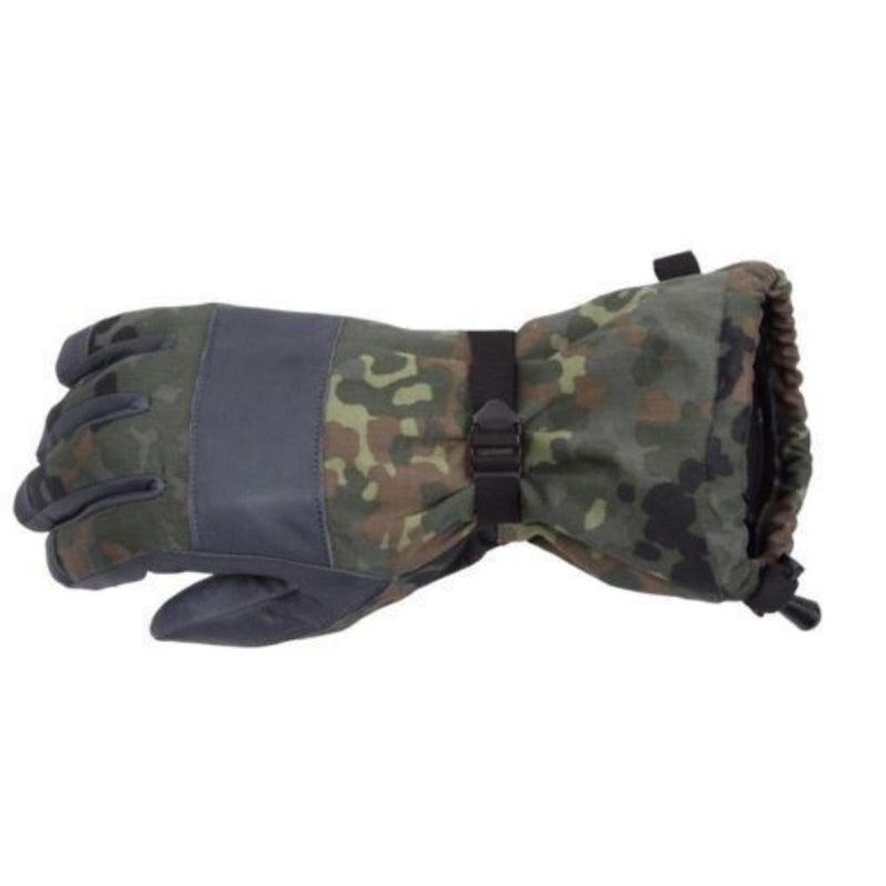 Vero esercito tedesco Flecktarn camo inverno combattimento caldo guanti fiancheggiati militari