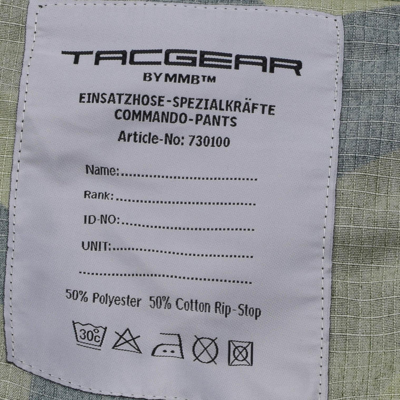 Pantaloni da combattimento in stile militare svedese tacgear Splinter Splinter Camo Cargo Ripstop