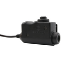 Adattatore di comunicazione PTT EARMOR M51 Connettore radio Kenwood a 2 pin Nero