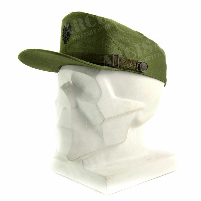 Originale spagnolo spagnolo visore militare captato navy cappello picchi di oliva verde oliva