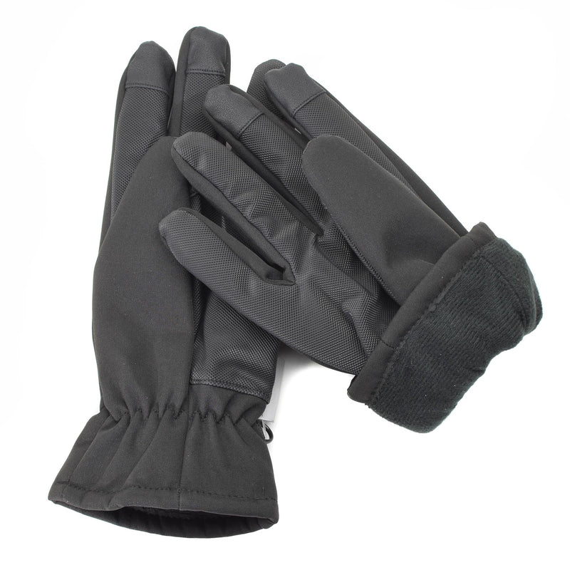 Guanti mil-tec uomini softshell thinsulate ™ foderano nero inverno da uomo tattico