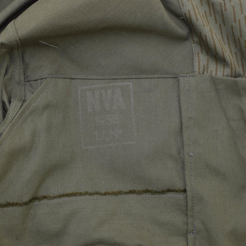 Originale tedesco militare NVA Strichtarn Camo Giacca da combattimento vintage Uniforme