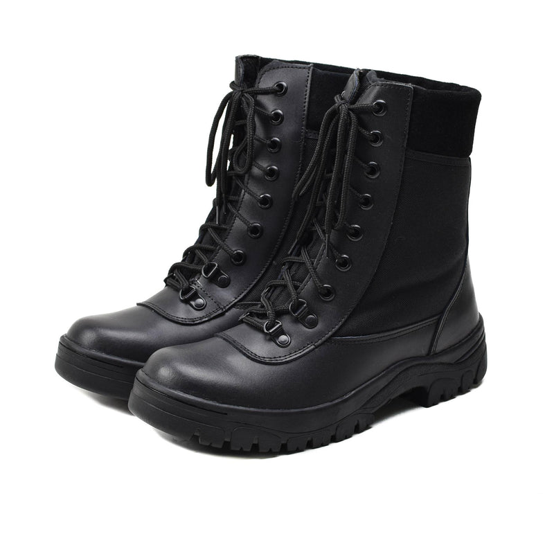 Stivali originali in pelle nera militare francese fuorvianti Army leggero Army Nuovo