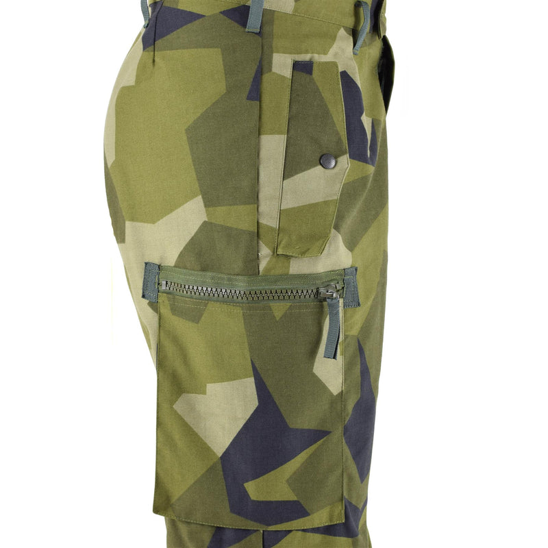 Pantaloni militari svedesi originali M90 Splinter Splinter Camouflage Field Combat Pantaloni BDU