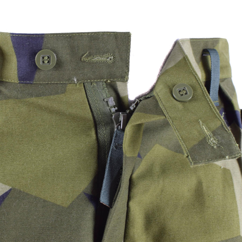 Pantaloni militari svedesi originali M90 Splinter Splinter Camouflage Field Combat Pantaloni BDU