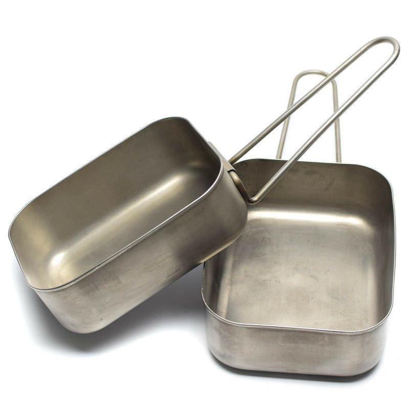 Original olandese in acciaio inossidabile militare olandese 2 pcs gettini kit pasticcio cucellino boscaglia militare