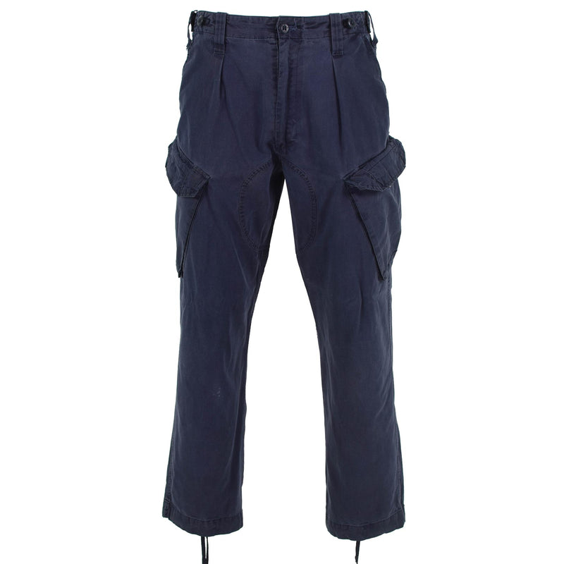 Pantaloni cargo militari britannici originali pantaloni da lavoro blu royal blu colore