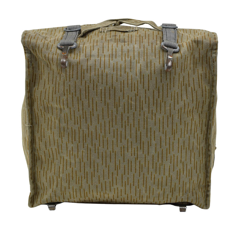 Originale tedesco militare tattico zaino secchi in metallo vintage rain gocce camo