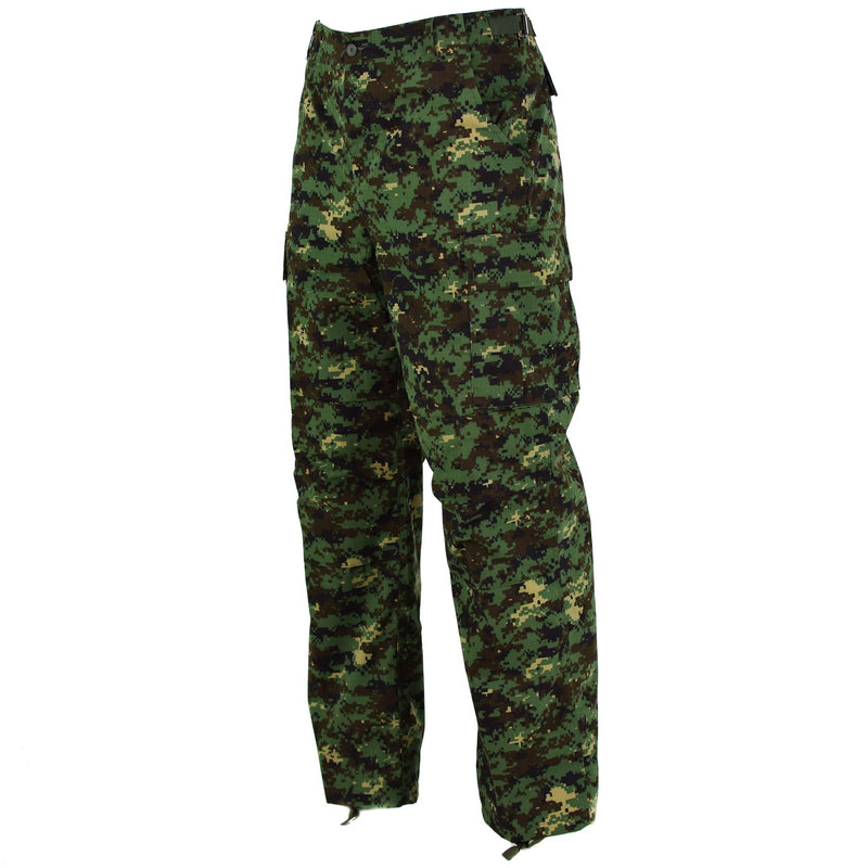 Guinea Guinea Bissau Pants dell'esercito RIPSTOP JUNGLE CAMOUFFAGE IMBIETTO MILITARI NUOVO