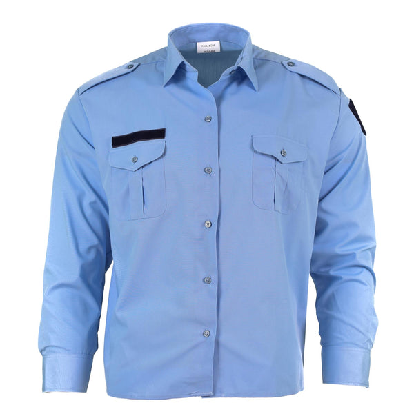 Genuina camicia a maniche lunghe di polizia militare francese