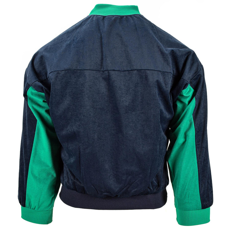 Genuino maglione dell'esercito francese blu scuro verde tracce tuttleneck jumper nuovo