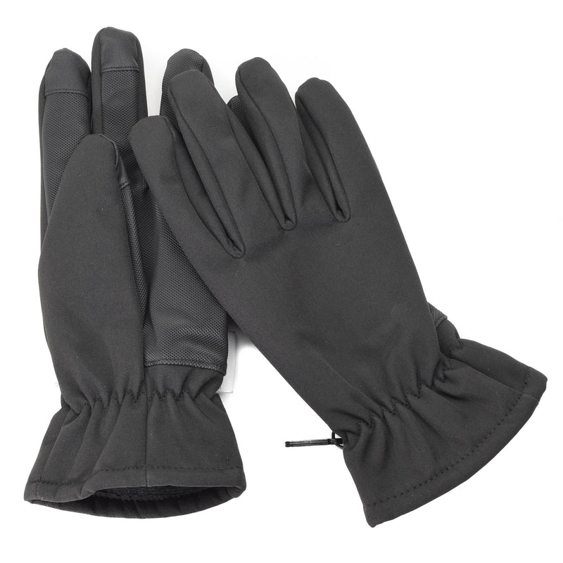 Guanti mil-tec uomini softshell thinsulate ™ foderano nero inverno da uomo tattico