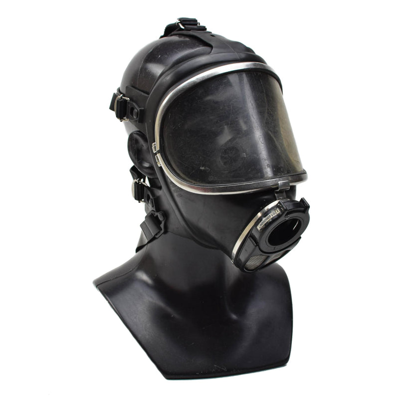 Autentico dragatore panorama nova face maschera pompiere gas pieno respiratore nero