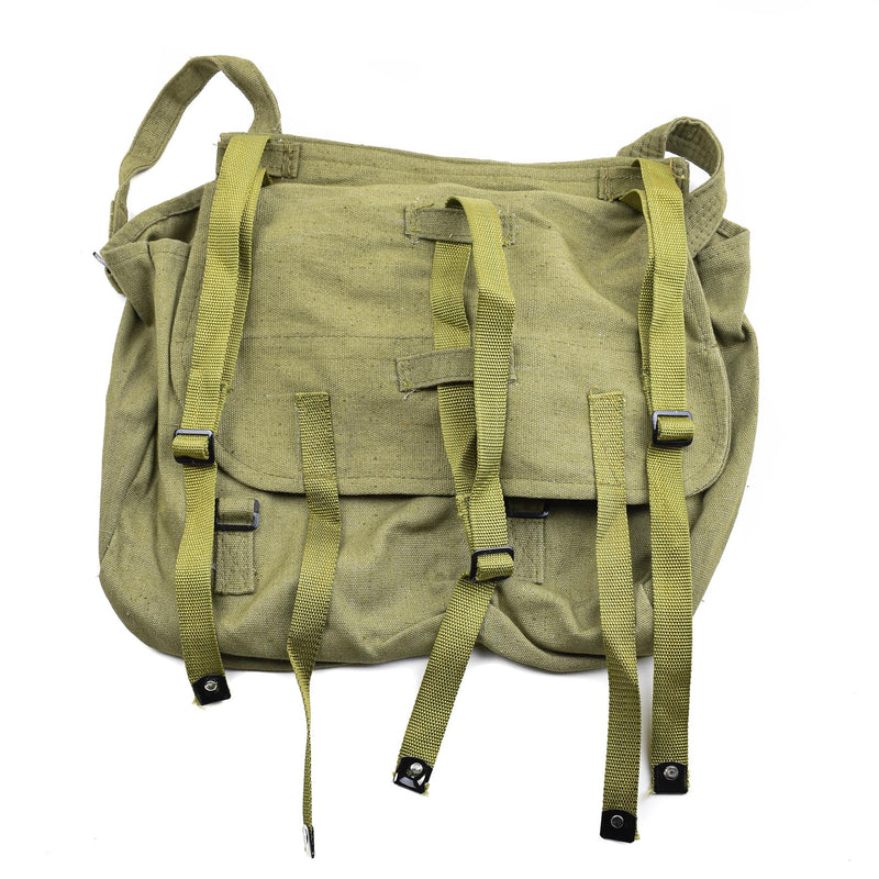 Guido sacchetto di pane rumeno dell'esercito militare surplus oliva tela haversack od new