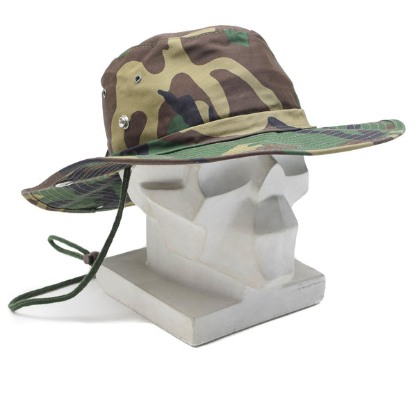 MFH Brand Bush Bush Style Hat Summer Panama Jungle Bucket Cap Woodland Nuovo