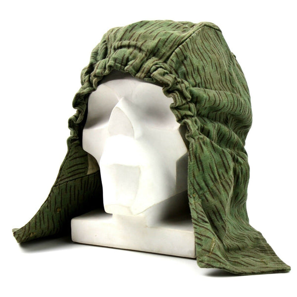 Cappuccio dell'esercito ceco CZ originale M60. Giacca da campo militare Cappuccio camo