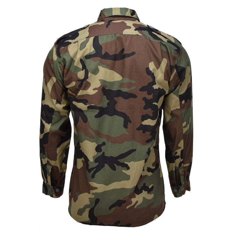 Shirt militare croato originale Cotton bdu bdu boscaiolo dell'esercito camo nuovo