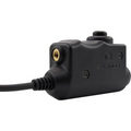 Adattatore PTT Earmor Motorola auricolare radio a 1 pin cablato tattico nero