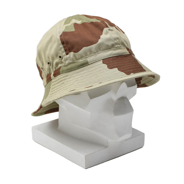 Genuino cappello da boscaglia morbido militare francese daguet camuflage panama nuovo leggero
