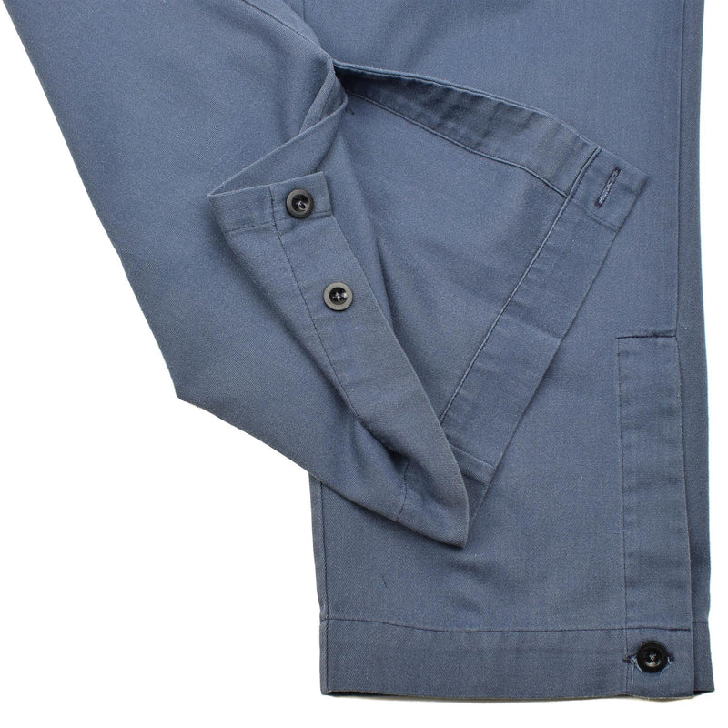 Cantaloni di protezione civile autentici Swiss Blue Pants Combat Svizzera militare usato