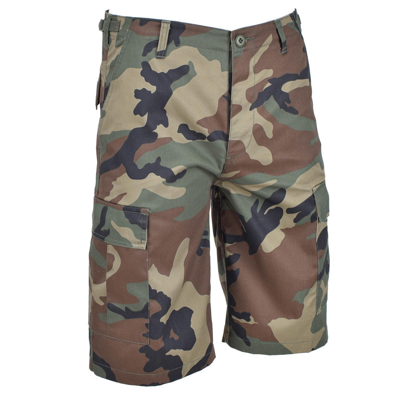 MIL-TEC Brand Style Military Woodland Mimeti Bermuda Bermuda BDU Army Shorts