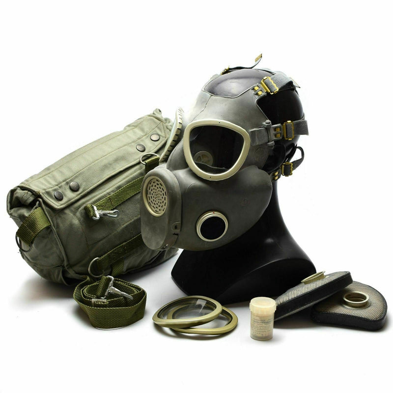 Maschera per gas militare polacco MP-4 Menolino Respiratorio Grey Olive grigio OD NUOVO