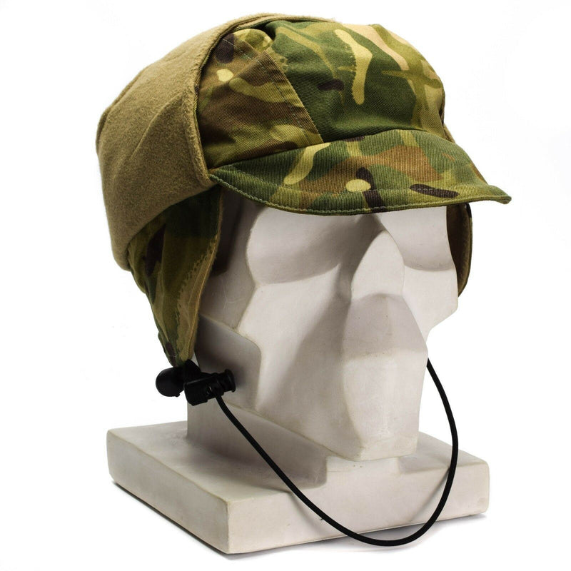 Autentico esercito britannico mtp camo impermeabile gore tex cappello foderato di cappello da freddo nuovo
