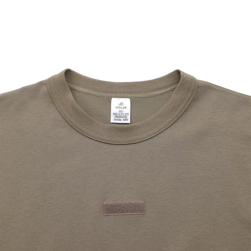 Leo Kohler T-shirt militari Truppe dell'esercito uniforme strato di base in biancheria intima kaki