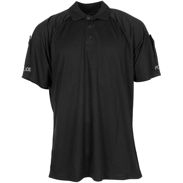 T-shirt originale dell'esercito britannico tattico polo di polizia nere traspirabili